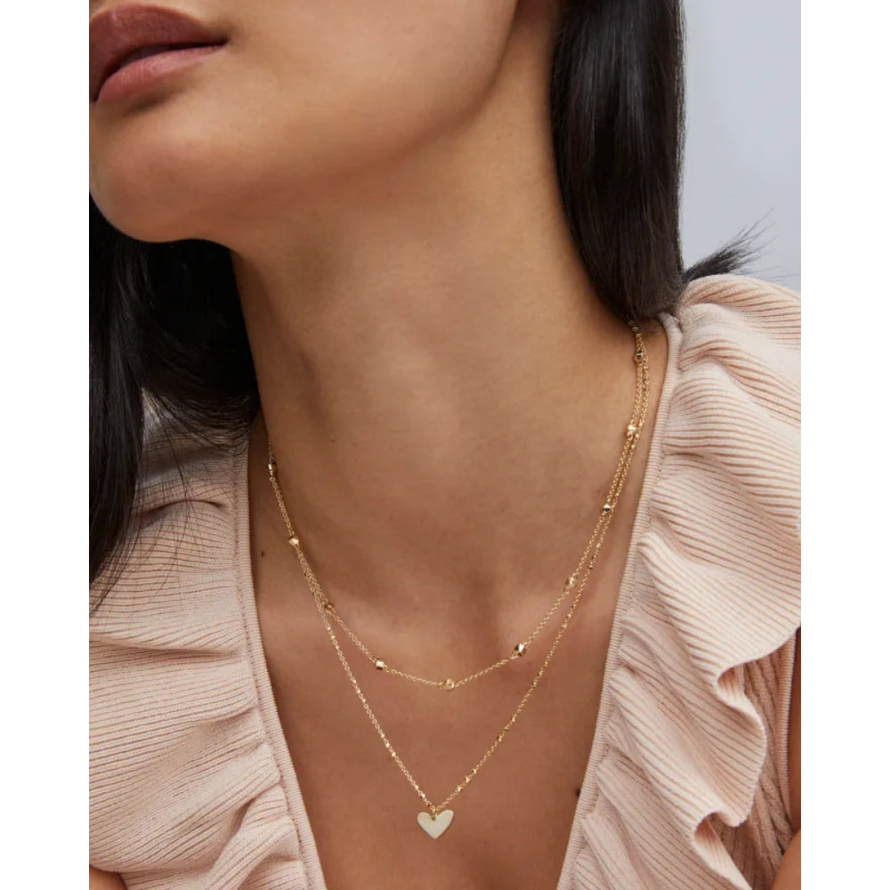 Kendra Scott Ari Heart Multi Strand Necklace Gold
