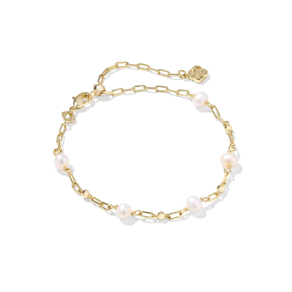 Kendra Scott Ashton Delicate Chain Pearl Bracelet