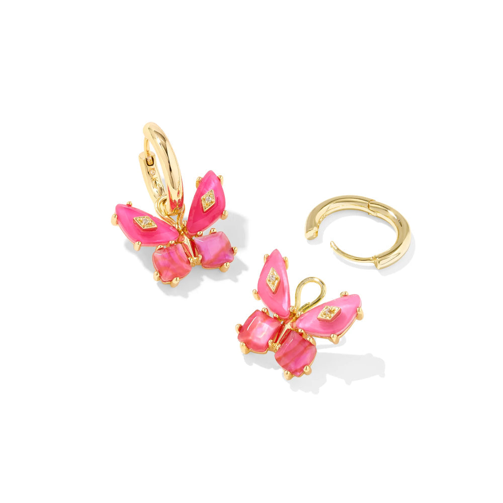 Kendra Scott Bianca Butterfly Huggie Earrings