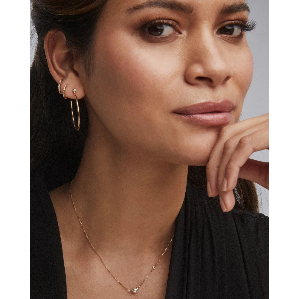 Kendra Scott Cathleen 14k Yellow Gold Pendant Necklace in Pearl