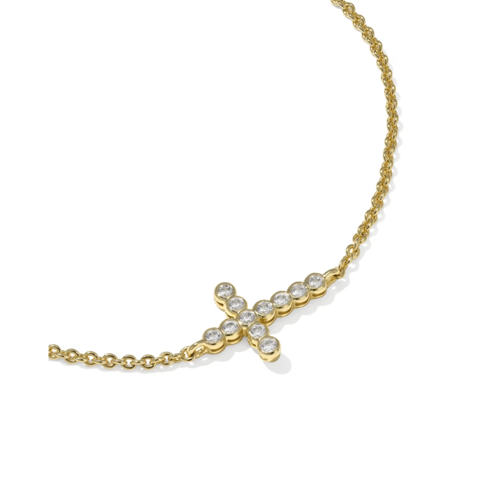 Kendra Scott Cross Crystal Delicate Chain Bracelet