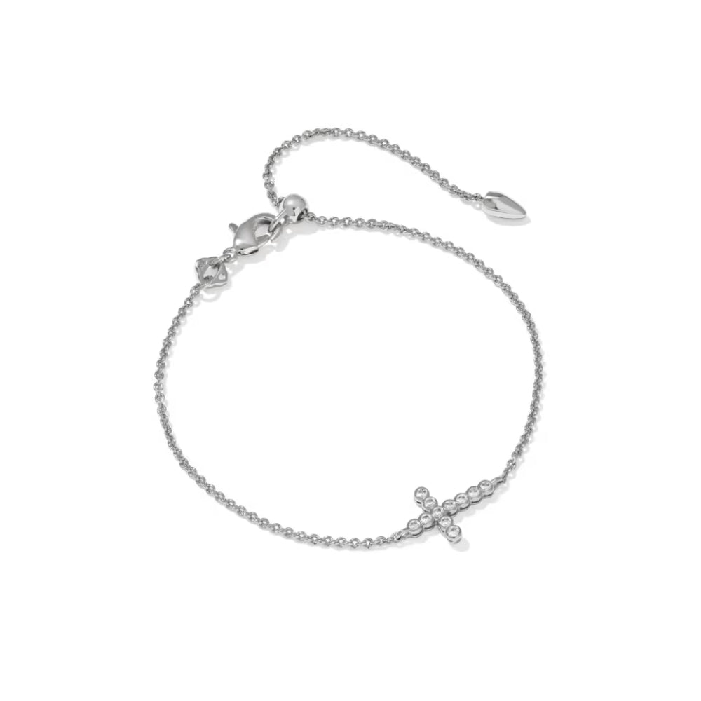 Kendra Scott Cross Crystal Delicate Chain Bracelet
