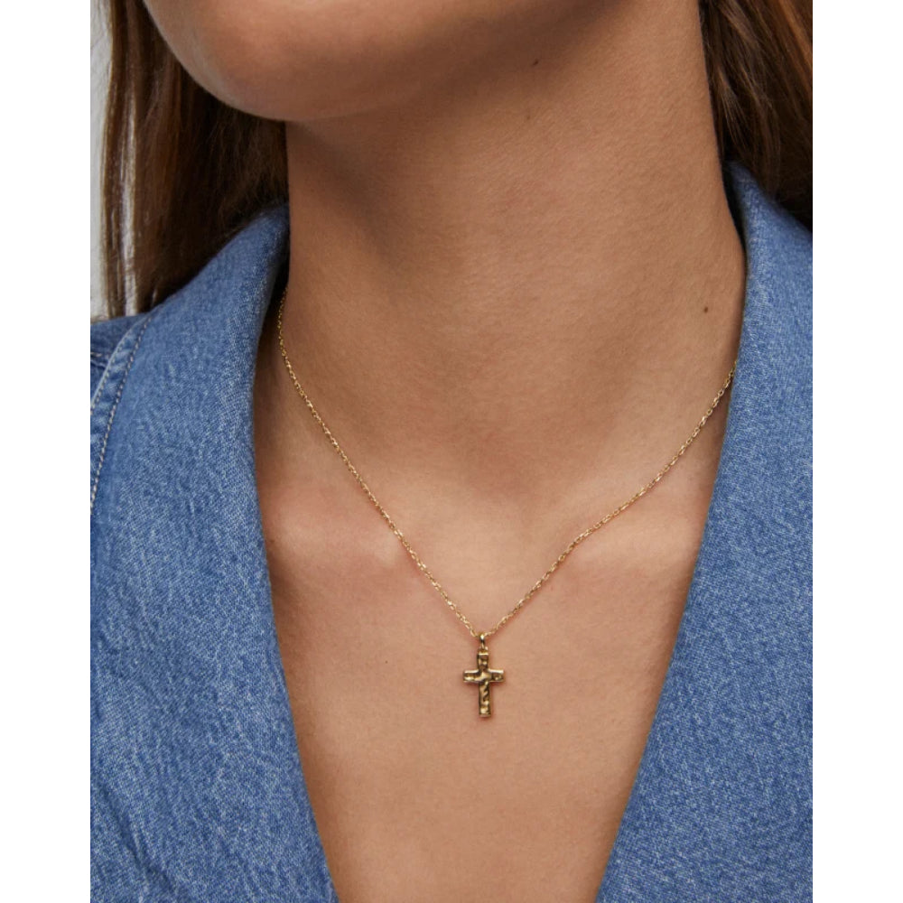 Kendra Scott Cross Pendant Necklace in Gold – Smyth Jewelers
