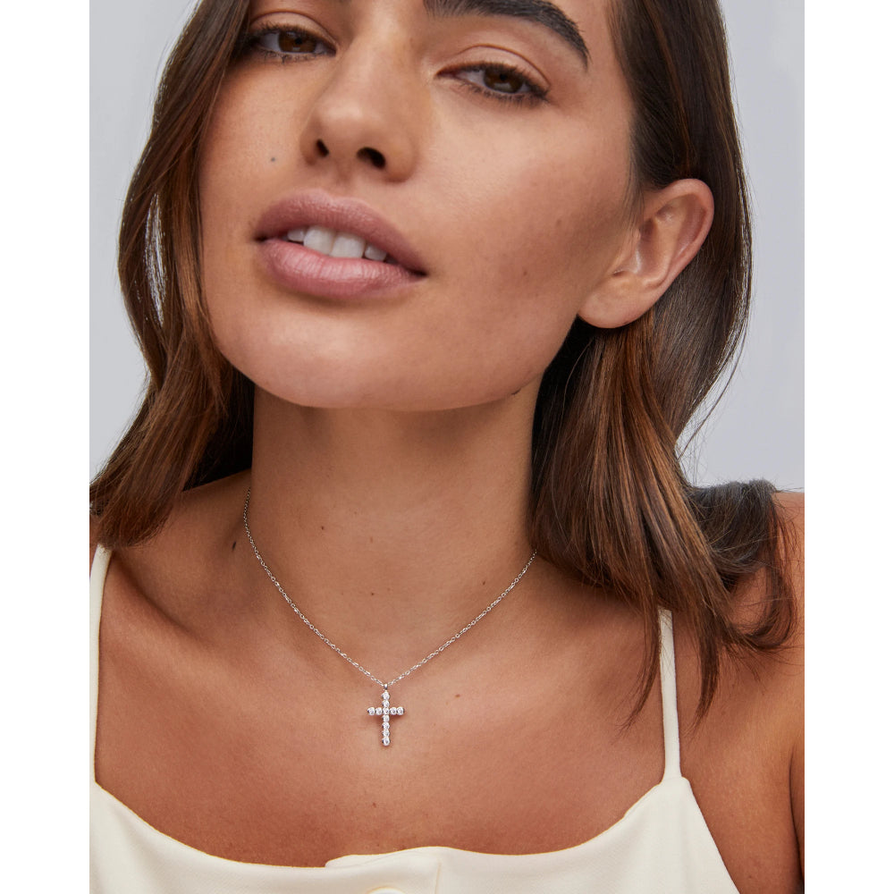 Kendra Scott Cross Crystal Pendant Necklace