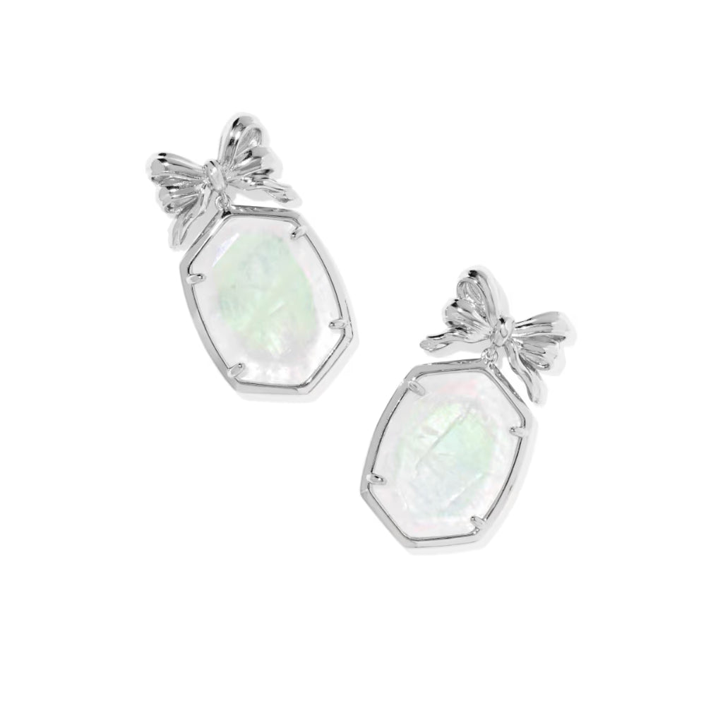 Kendra Scott Silver Daphne Bow Drop Earrings