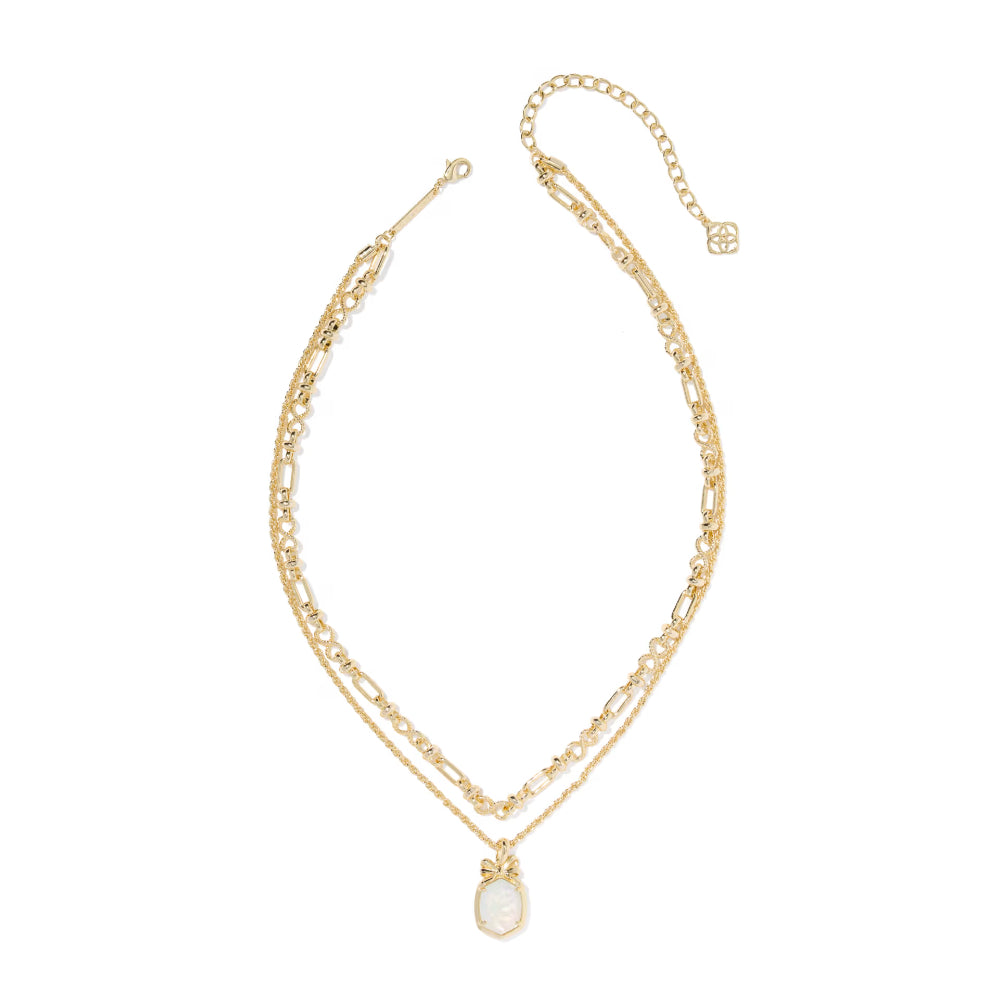 Kendra Scott Gold Daphne Bow Multi Strand Necklace