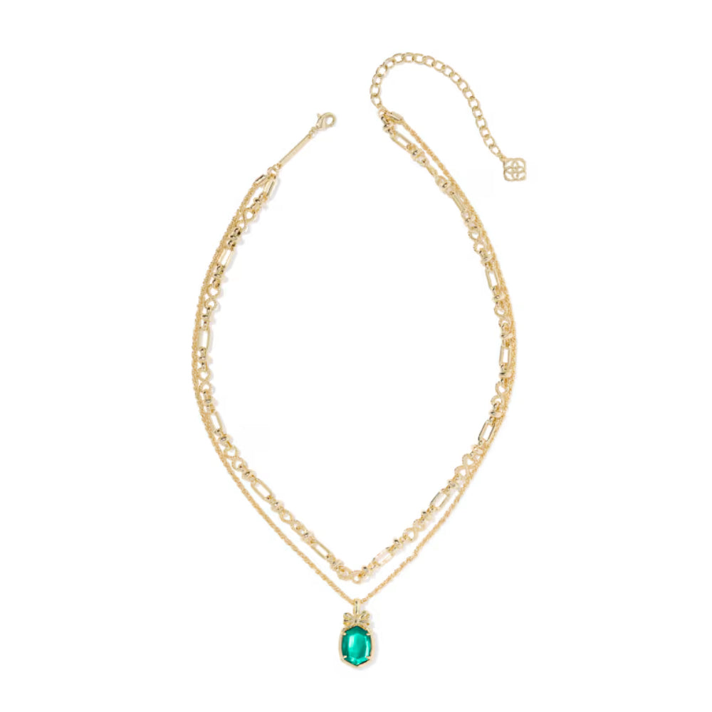 Kendra Scott Gold Daphne Bow Multi Strand Necklace