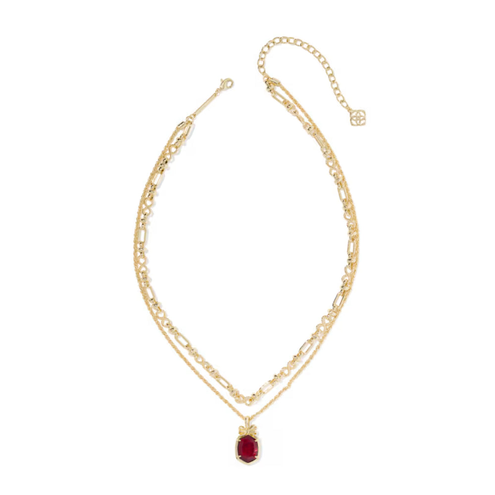 Kendra Scott Gold Daphne Bow Multi Strand Necklace