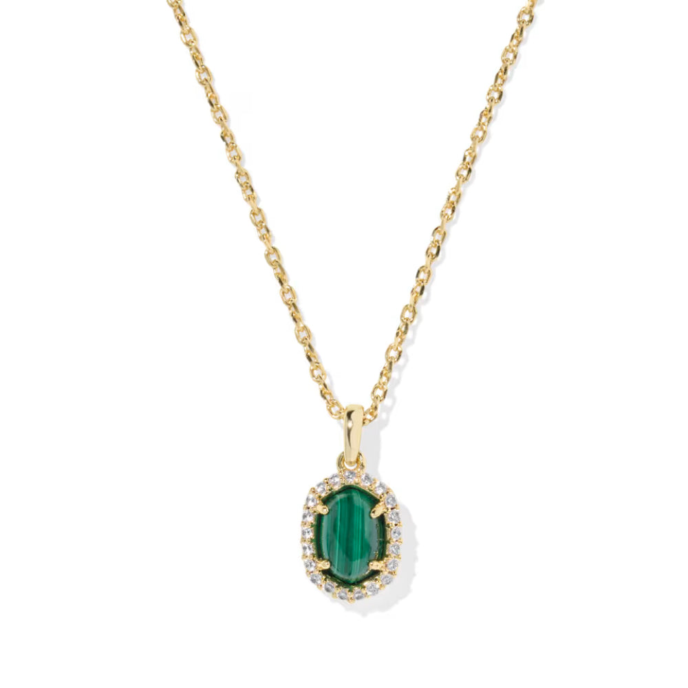Kendra Scott Gold Daphne Crystal Frame Short Pendant Necklace