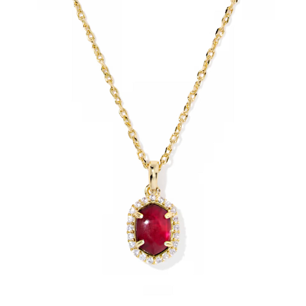 Kendra Scott Gold Daphne Crystal Frame Short Pendant Necklace