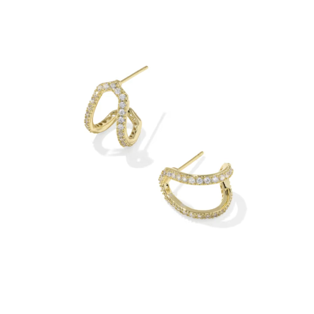 Kendra Scott Daphne Pave Huggie Earrings