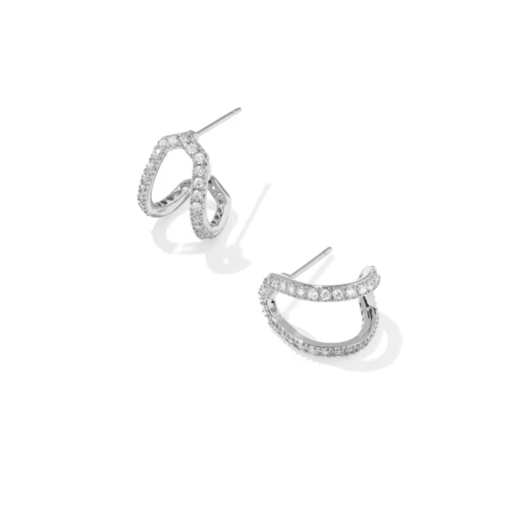 Kendra Scott Daphne Pave Huggie Earrings