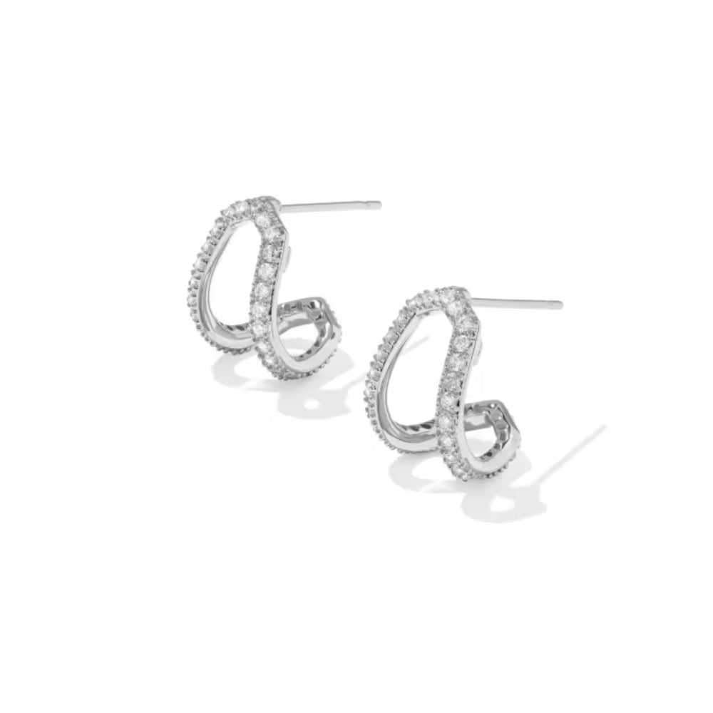 Kendra Scott Daphne Pave Huggie Earrings