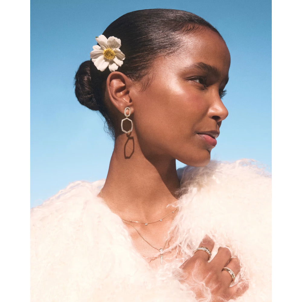 Kendra Scott Daphne Pave Open Frame Earrings