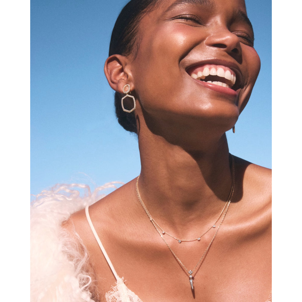 Kendra Scott Daphne Pave Open Frame Earrings