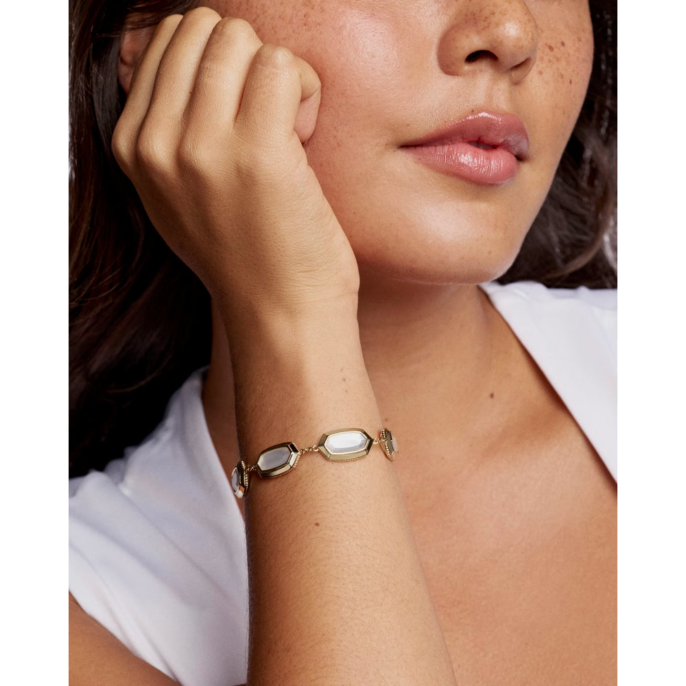 Kendra Scott Gold Elaina Bezel Delicate Chain Bracelet