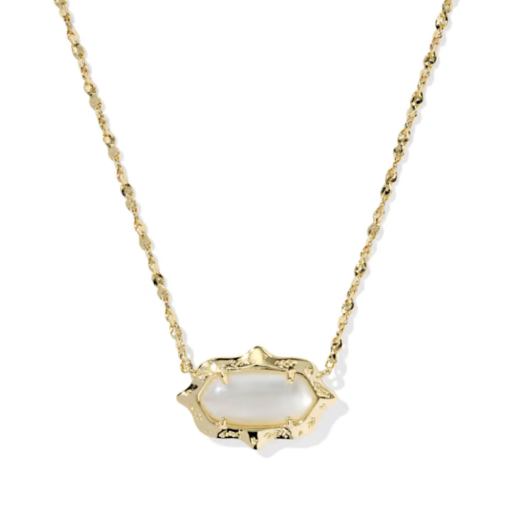 Kendra Scott Elisa Scallop Frame Short Pendant Necklace
