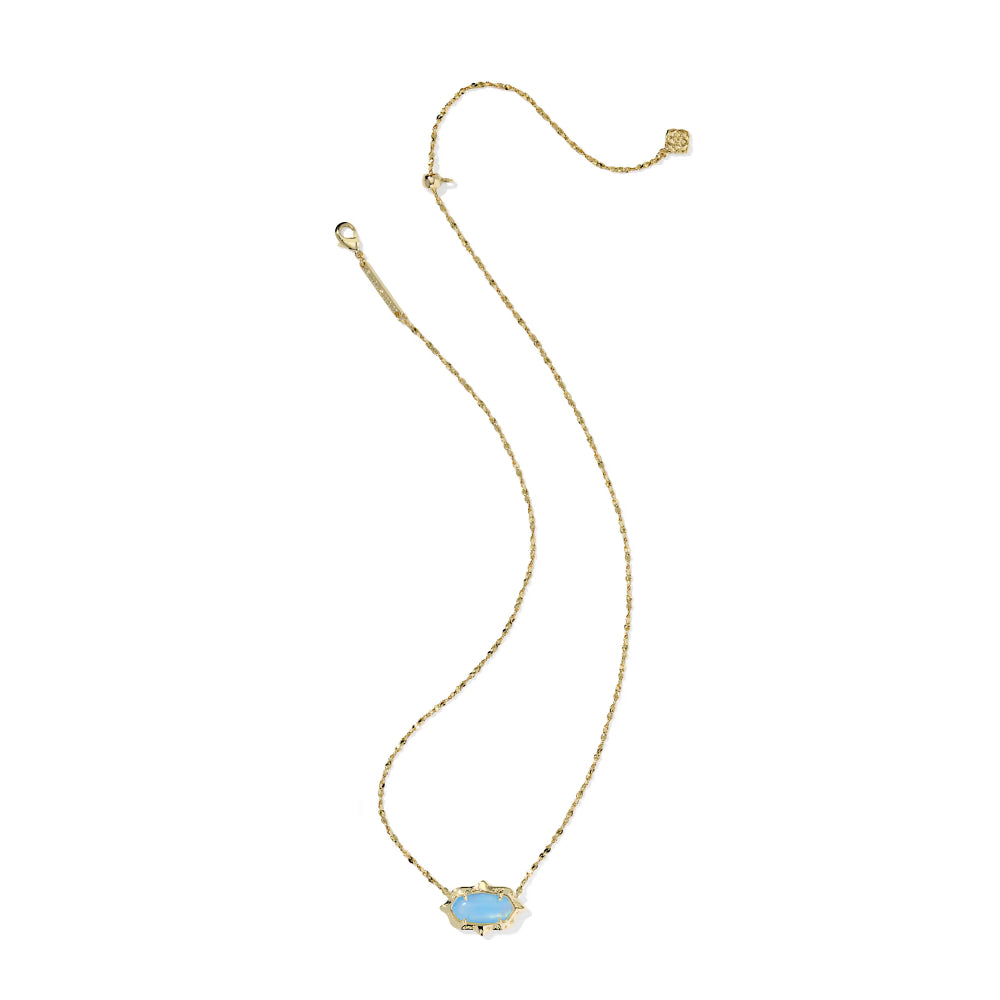 Kendra Scott Elisa Scallop Frame Short Pendant Necklace
