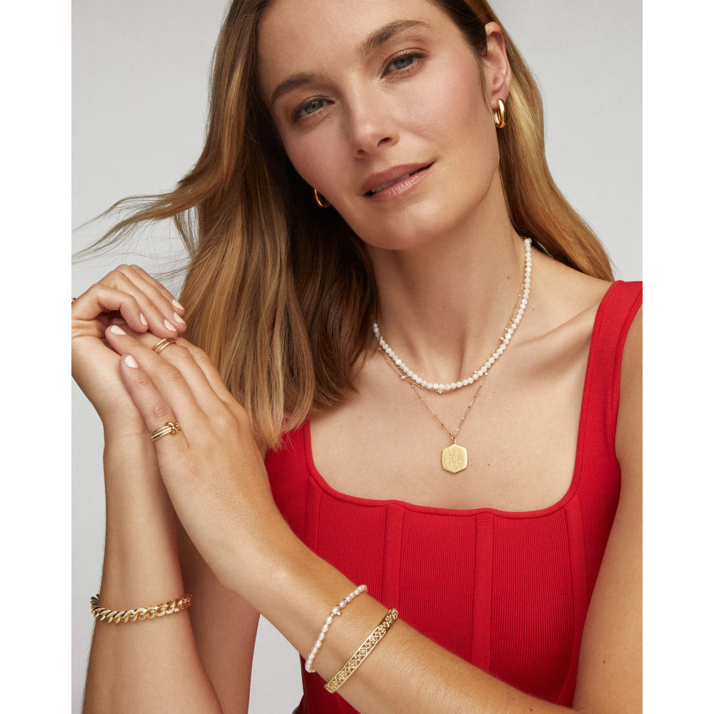 Kendra Scott Gold Emery Beaded Strand Necklace