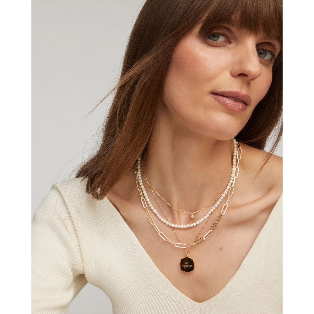 Kendra Scott Gold Emery Beaded Strand Necklace