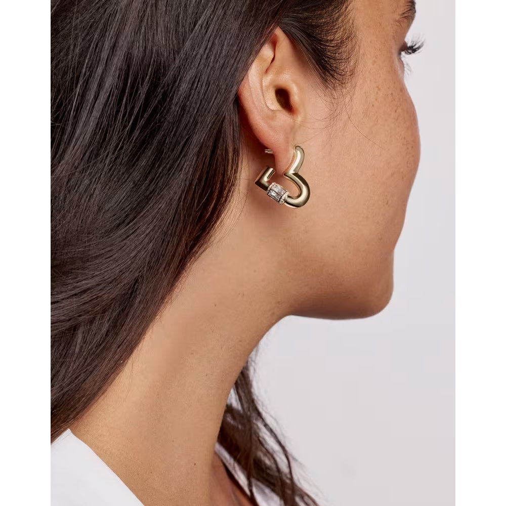 Kendra Scott Emery Heart Hoop Earrings