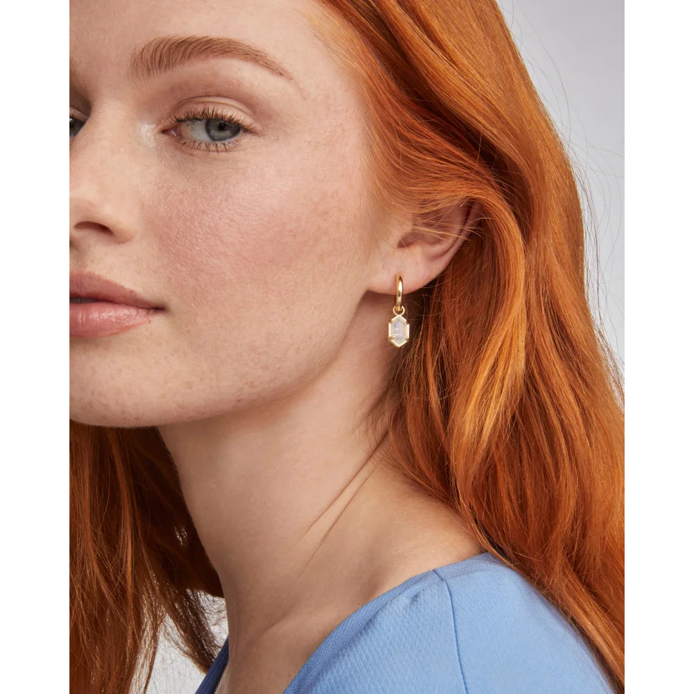 Kendra Scott Gold Hallie Huggie Earrings