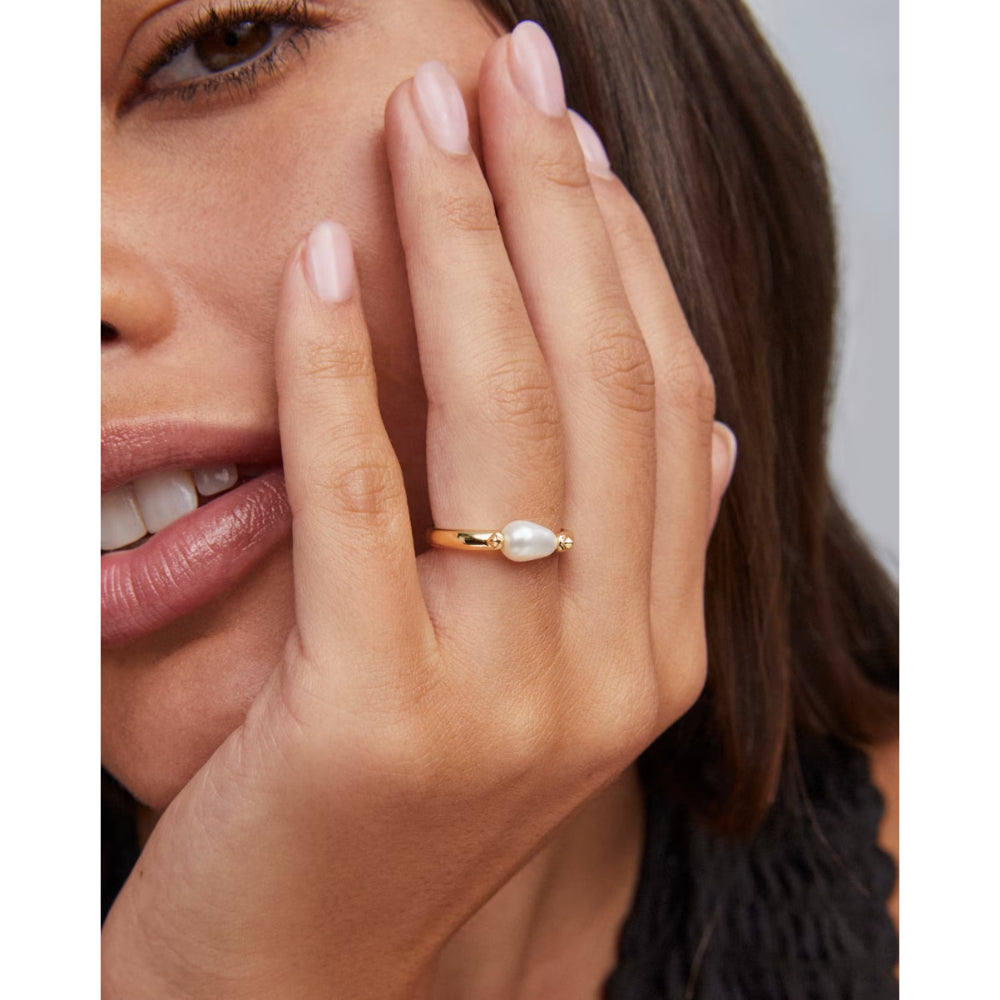 Kendra Scott Leighton Pearl Band Ring