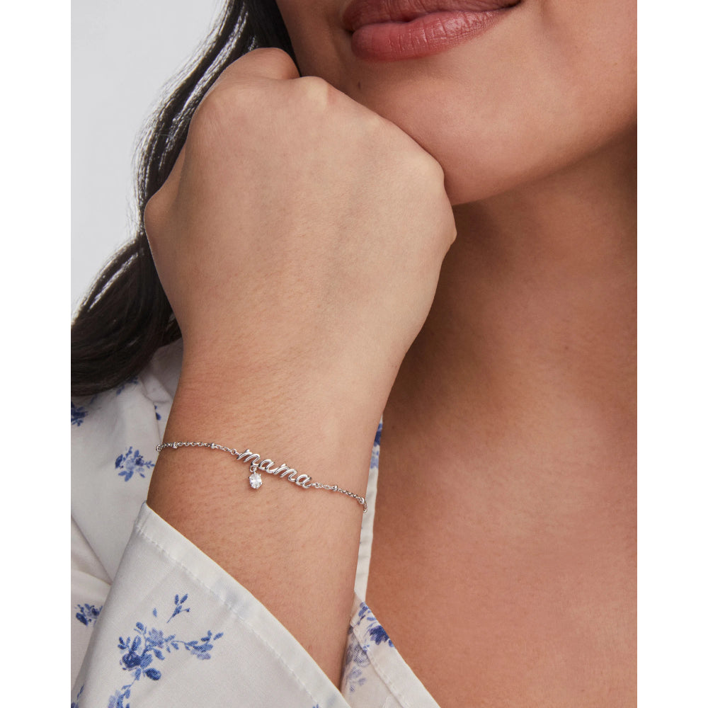 Kendra Scott Mama Crystal Delicate Chain Bracelet