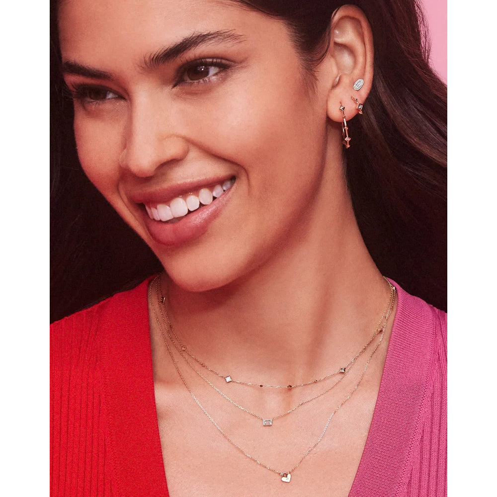 Kendra Scott Marisa 14k Gold Stud Earrings in White Diamond