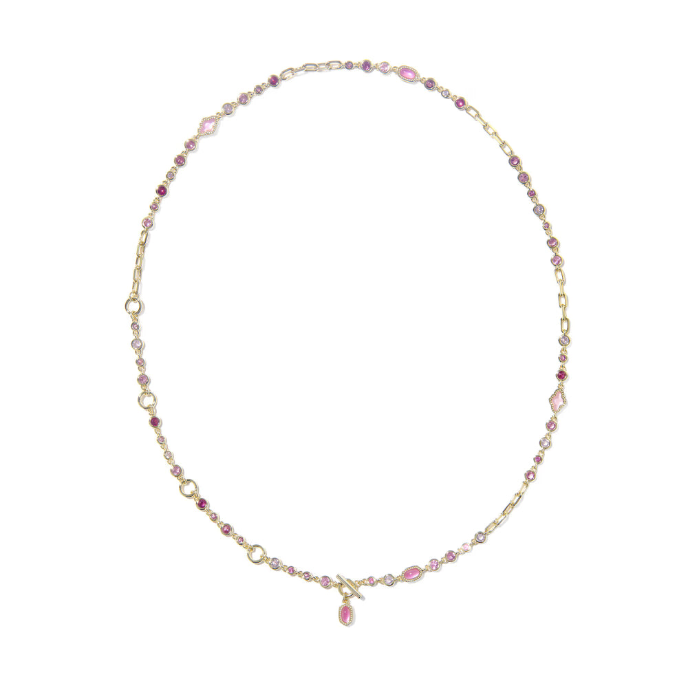 Kendra Scott Mini Elisa Abbie Strand Necklace in Pink Mix