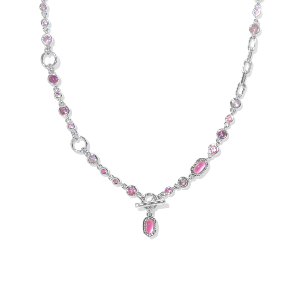 Kendra Scott Mini Elisa Abbie Strand Necklace in Pink Mix