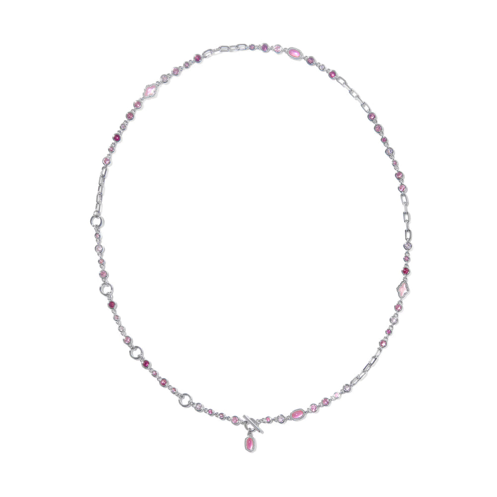 Kendra Scott Mini Elisa Abbie Strand Necklace in Pink Mix