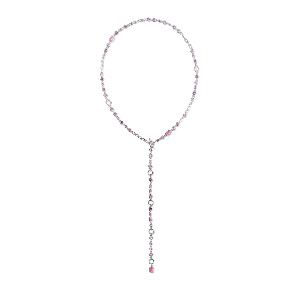 Kendra Scott Mini Elisa Abbie Strand Necklace in Pink Mix