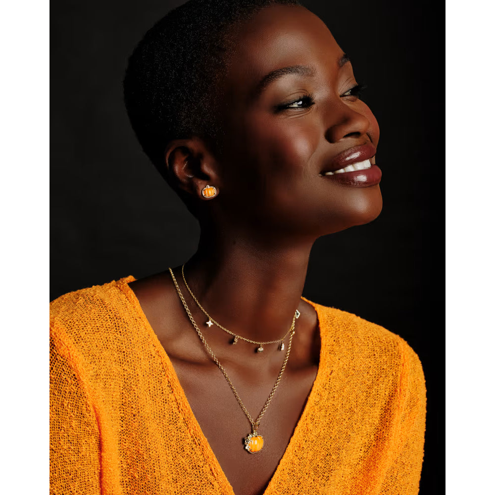 Kendra Scott Pumpkin Long Pendant Necklace