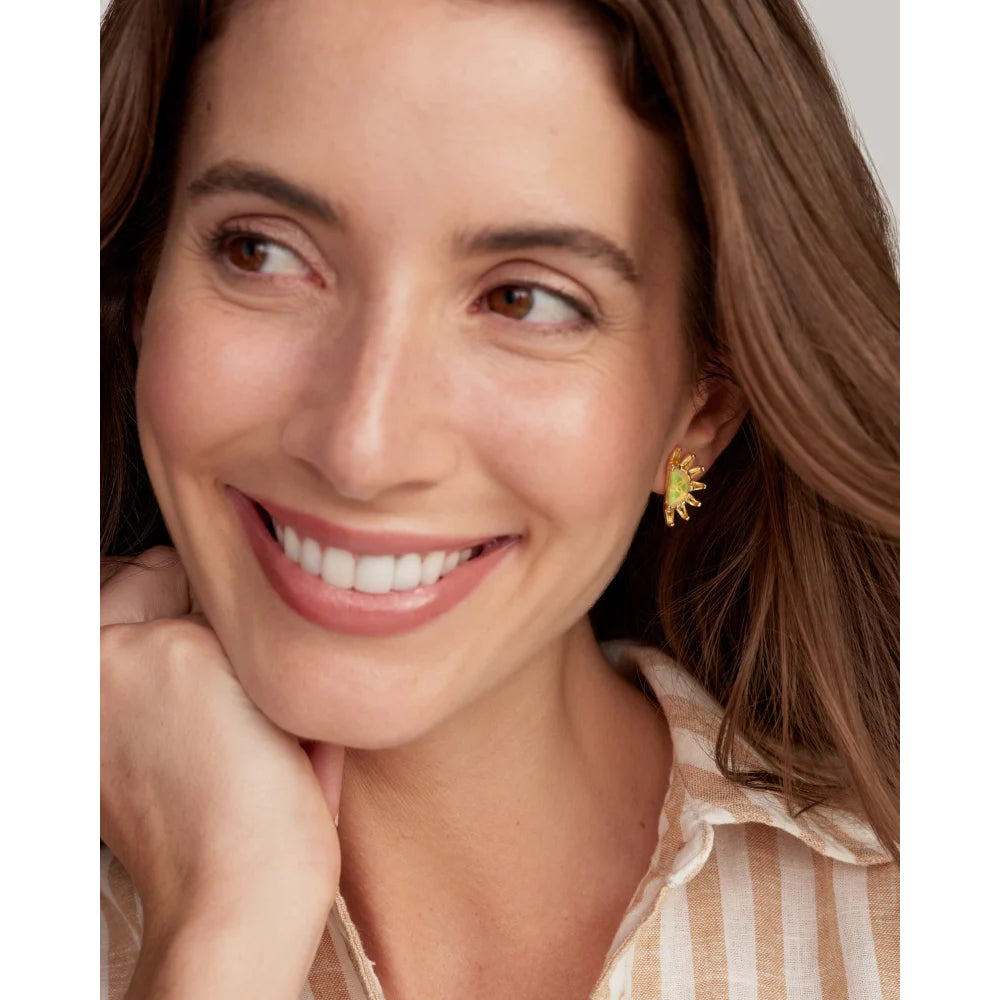 Kendra Scott Gold Samantha Sun Stud Earrings