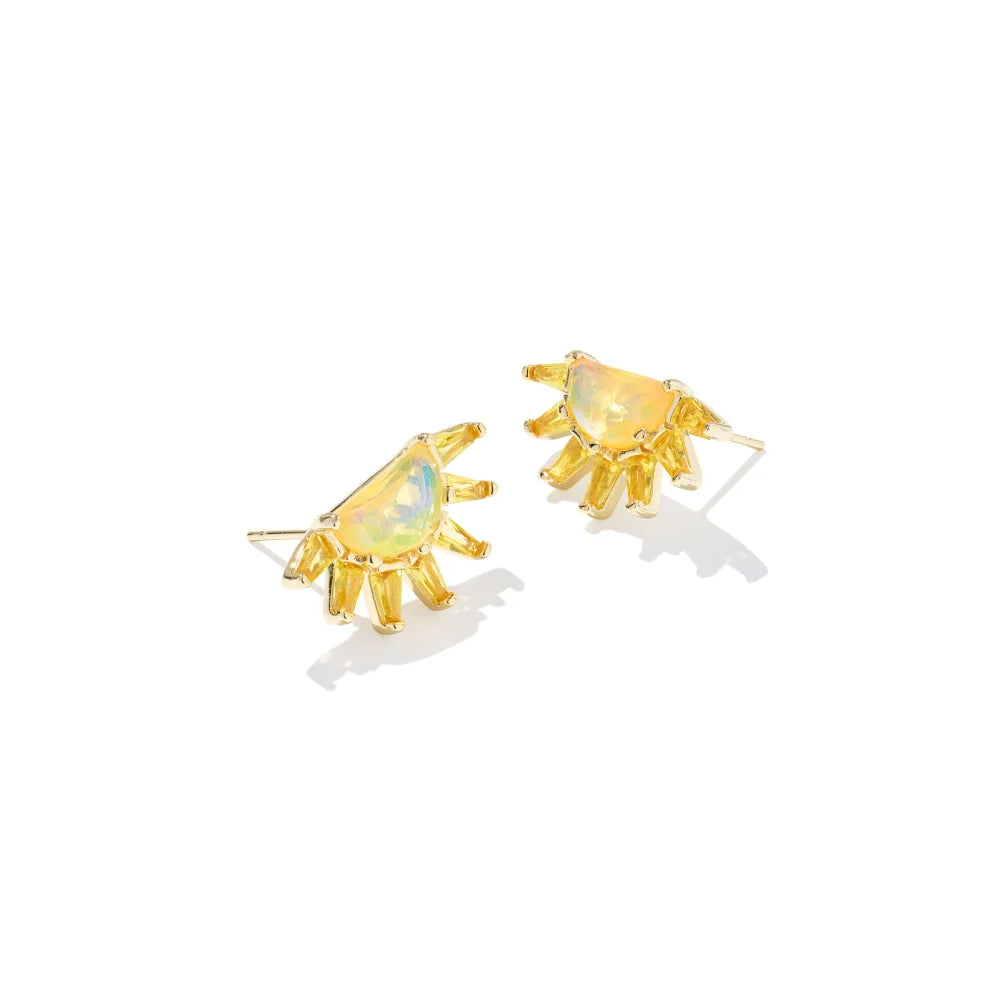 Kendra Scott Gold Samantha Sun Stud Earrings