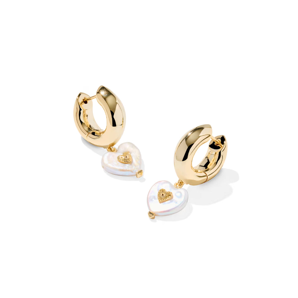 Kendra Scott Sasha Heart Huggie Earrings