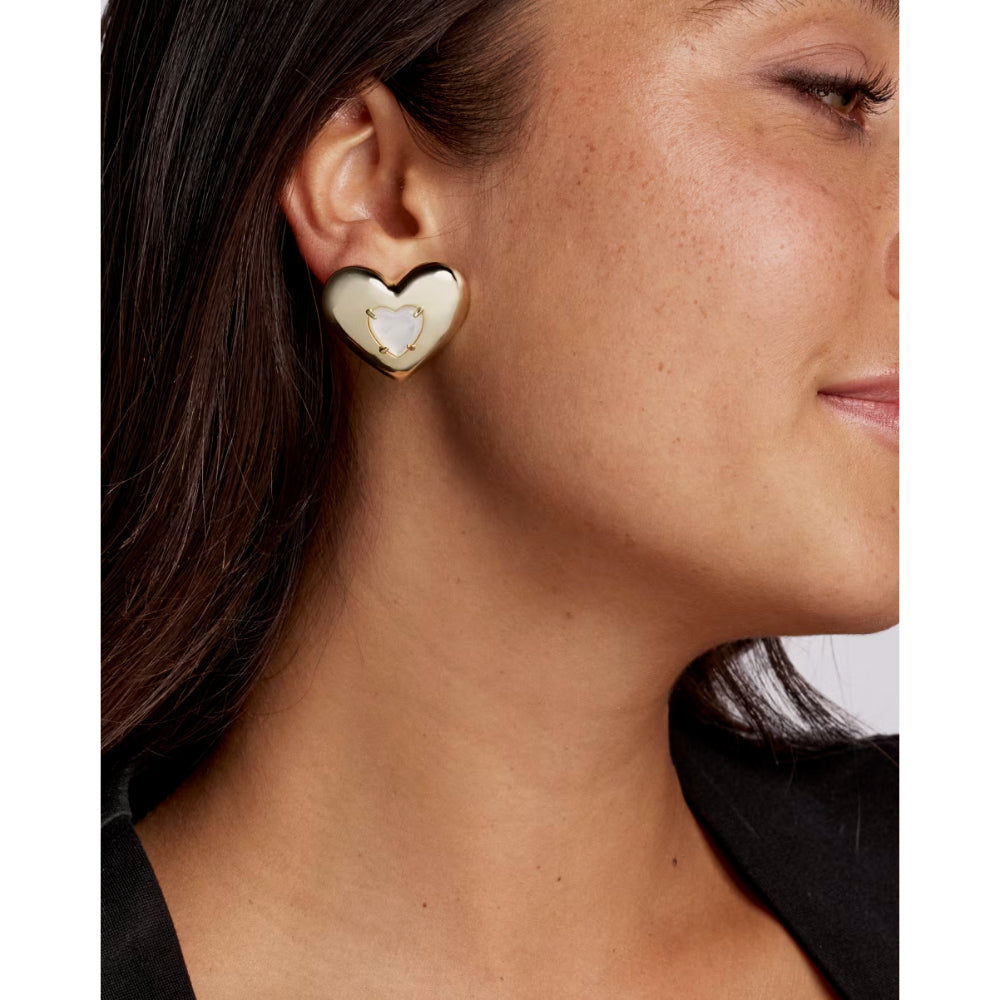 Kendra Scott Sasha Heart Stud Earrings