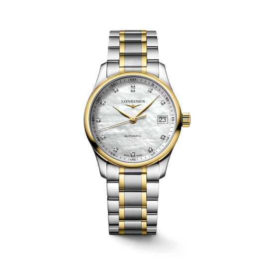Longines Master Collection 34mm Two-Tone Automatic Watch with Diamonds