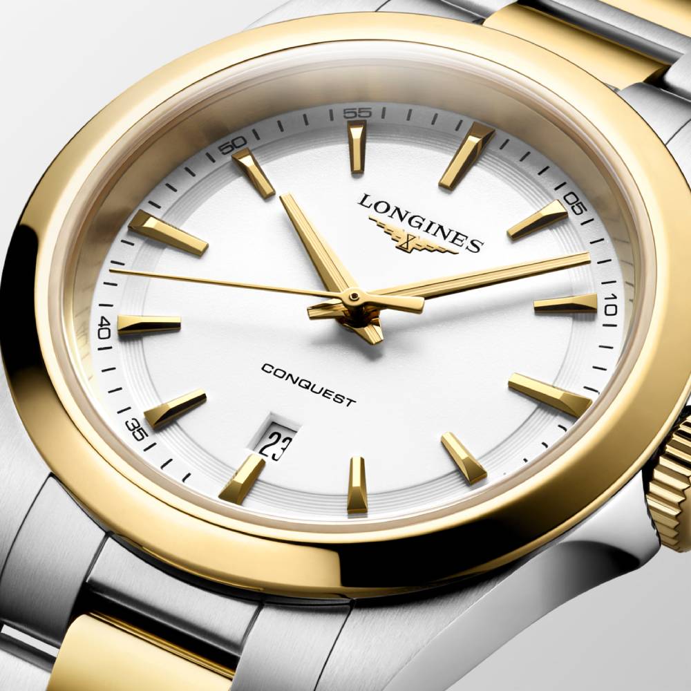 Longines Conquest 30mm Two-Tone Quartz Watch