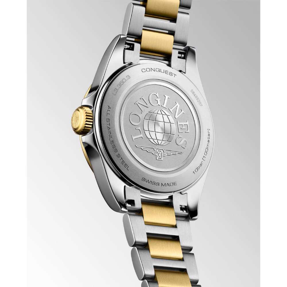 Longines Conquest 30mm Two-Tone Quartz Watch