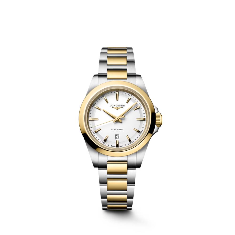 Longines Conquest 30mm Two-Tone Quartz Watch