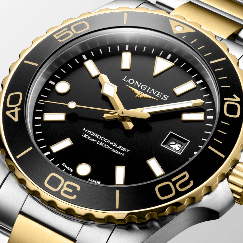 Longines Hydroconquest 42mm Two-Tone Quartz Watch