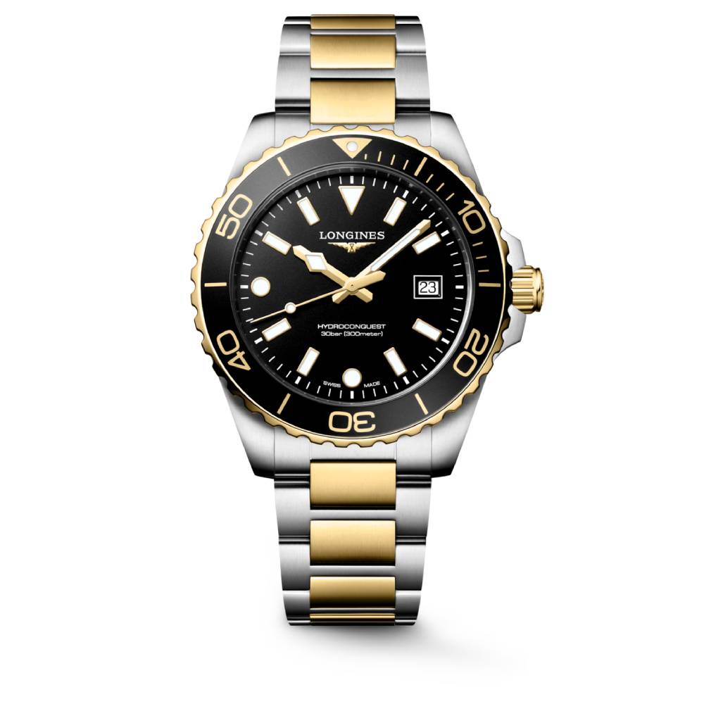 Longines Hydroconquest 42mm Two-Tone Quartz Watch