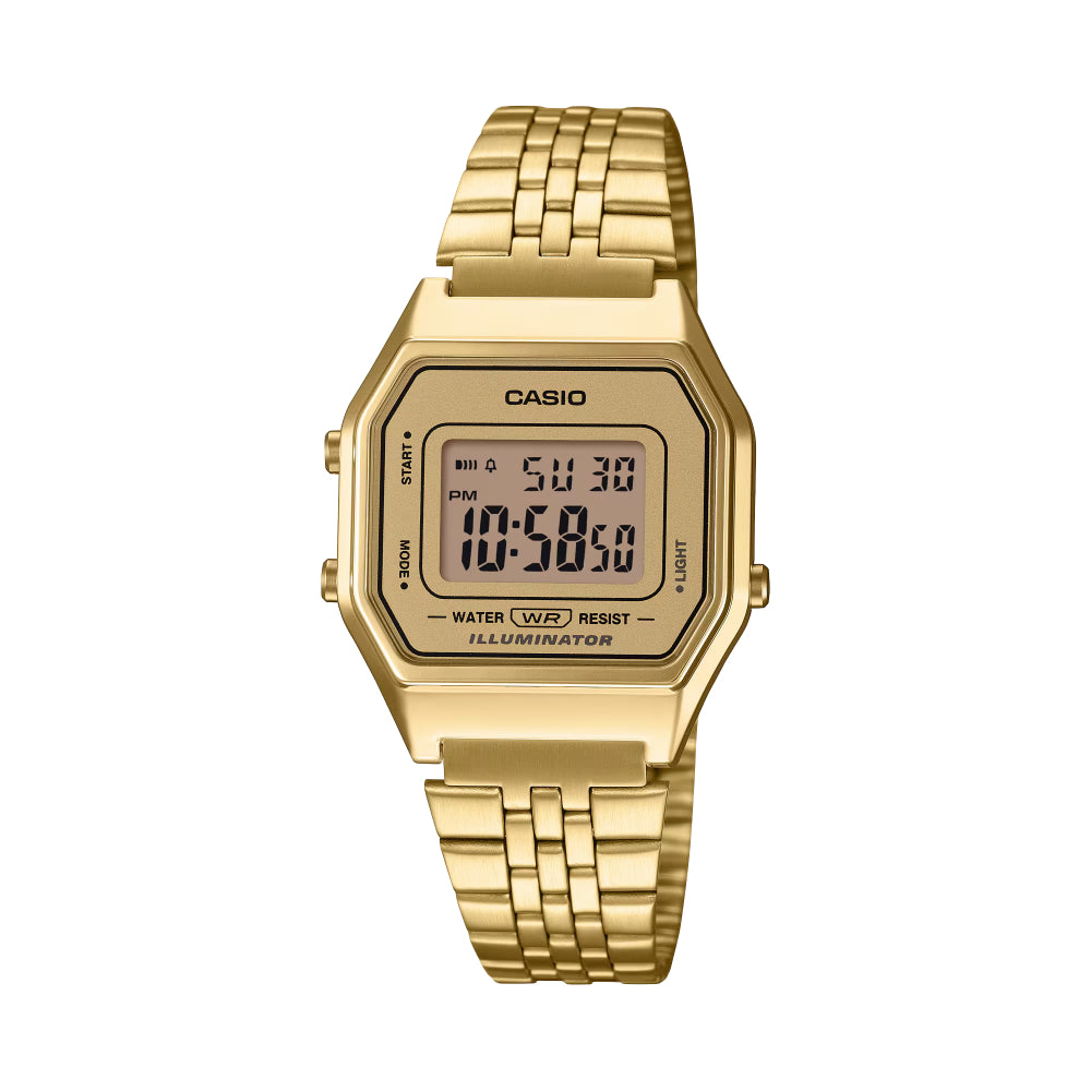 Casio Vintage 28mm Gold-Tone Digital Watch