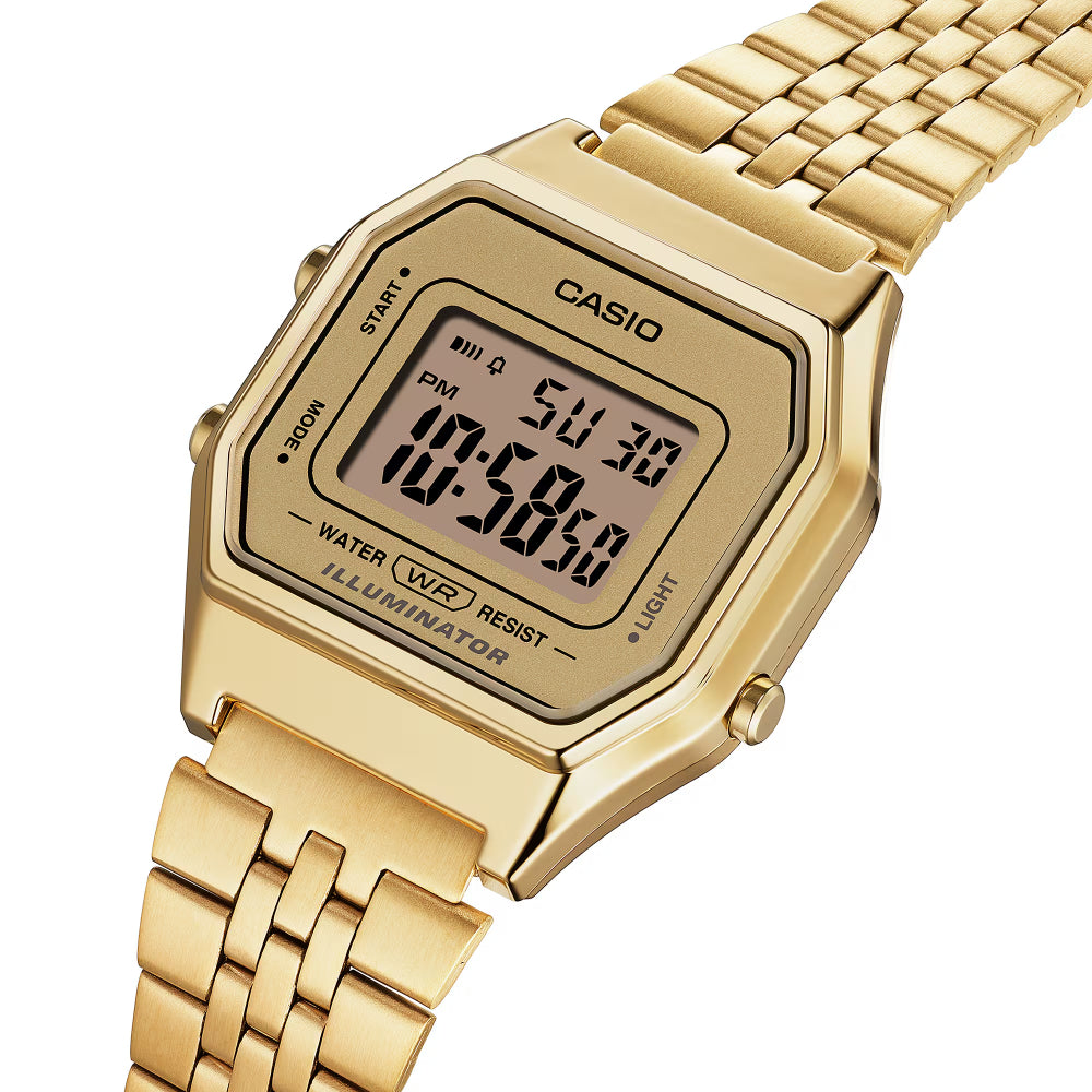 Casio Vintage 28mm Gold-Tone Digital Watch