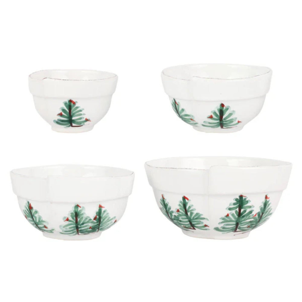 Vietri Lastra Holiday Assorted Prepping Bowls - Set of 4