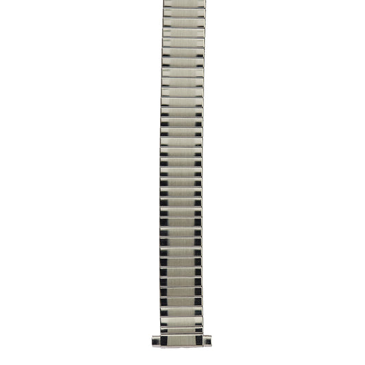 11mm-15mm Stainless Steel Silver Tone Expansion Watch Band - 11mm Width