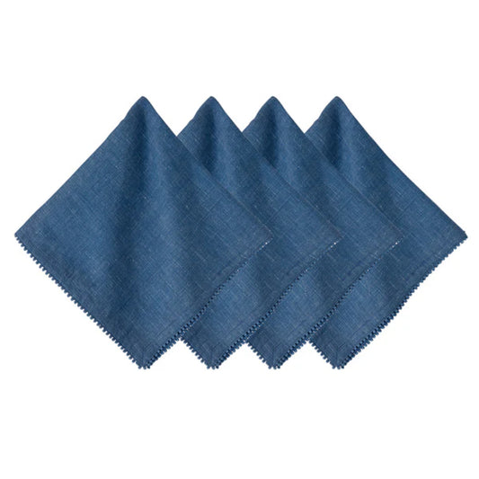 Juliska Berry Trim Napkins - Navy (Sold individually)