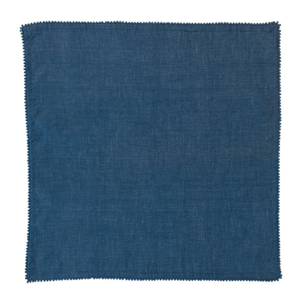 Juliska Berry Trim Napkins - Navy (Sold individually)